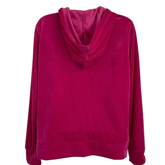 Danskin Pink Velour Track Suit Zip Hoodie Jogger Pant M 8-10 Mean Girls Costume - Picture 6 of 16